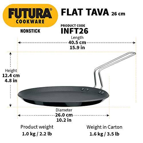 Hawkins Futura Hard Anodised 22 cm Roti Tawa